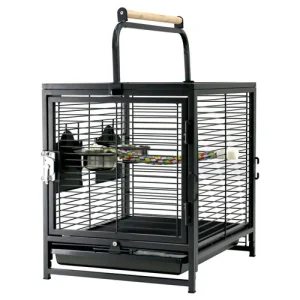 Keddoc Transportkooi Transporter Zwart 47,6x37,5x45,7 cm