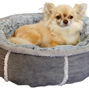 Rosewood Hondenmand Pluche Donut Grijs