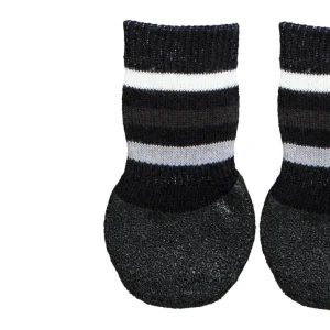 Trixie Hondensokken Anti-Slip Met Rubberlaag Rondom Zwart