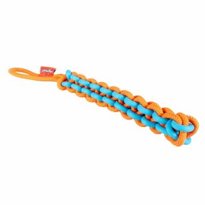 Coockoo Hondenspeeltje met gevlochten touw TWISTING TUGGER Blauw/oranje