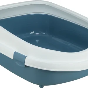 Trixie Kattenbak Primo Met Rand Blauw / Wit