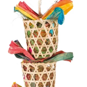 Trixie Vogel Natuurspeelgoed Aan Sisalkoord Palmblad / Maïslies