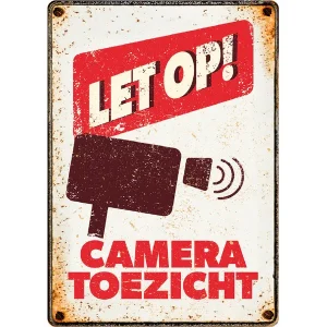 Plenty Gifts Waakbord Blik Cameratoezicht