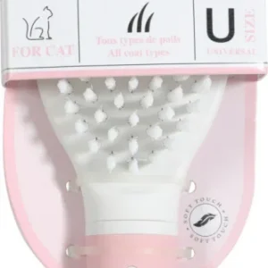 Zolux Anah Borstel Zacht Roze / Wit