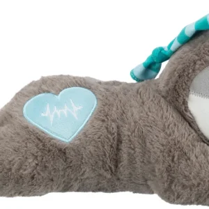 Trixie Pluche Luiaard Grijs Met Heartbeat Voor Puppy