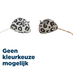 Trixie Pluche Muis Panterprint Met Kattenkruid / Catnip Assorti