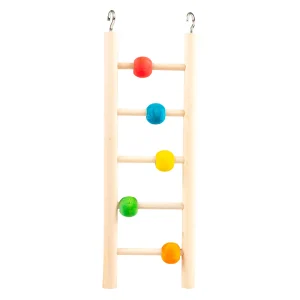 Duvo Plus Kleurrijk houten ladder & kralen Meerkleurig