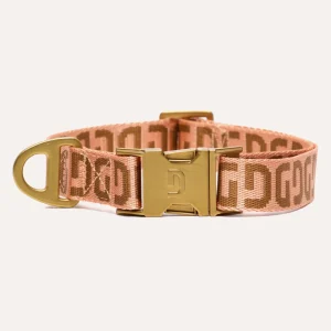 DOGGUO Halsband - DG - abrikoos/bruin