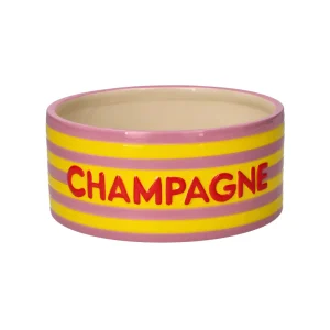 Love Pets Bowl M Champagne Yellow Purple