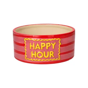 Love Pets Bowl M Happy Hour Pink