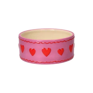 Love Pets Bowl S Hearts Pink