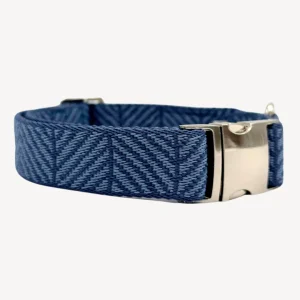 Denim - Blauw - Halsband Hond