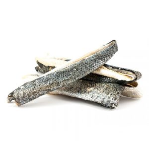 150 gram Zalmhuiden stukjes