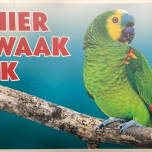 Amazone Hier waak ik bord