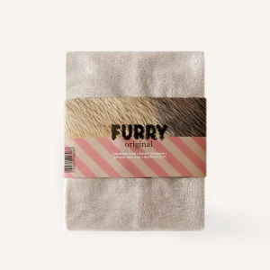 Honden droogdoek beige Furry Original