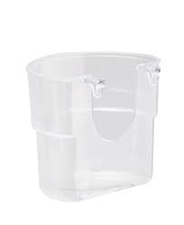 2 GR voerbak met plastic haakjes Mezzaluna Ganci Art 035