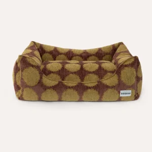 Dogguo hondenmand stip - bruin/groen