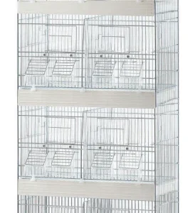 Domus Toren vier hoog verzinkt met witte lades (50 x 27 x 128 cm)