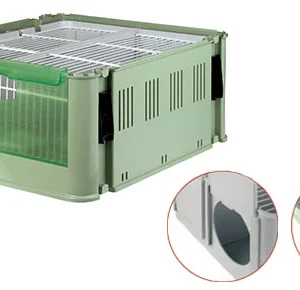 Tino 2GR italiense professionele transporteur voor het vervoeren van vogels met buitenvoederbakken